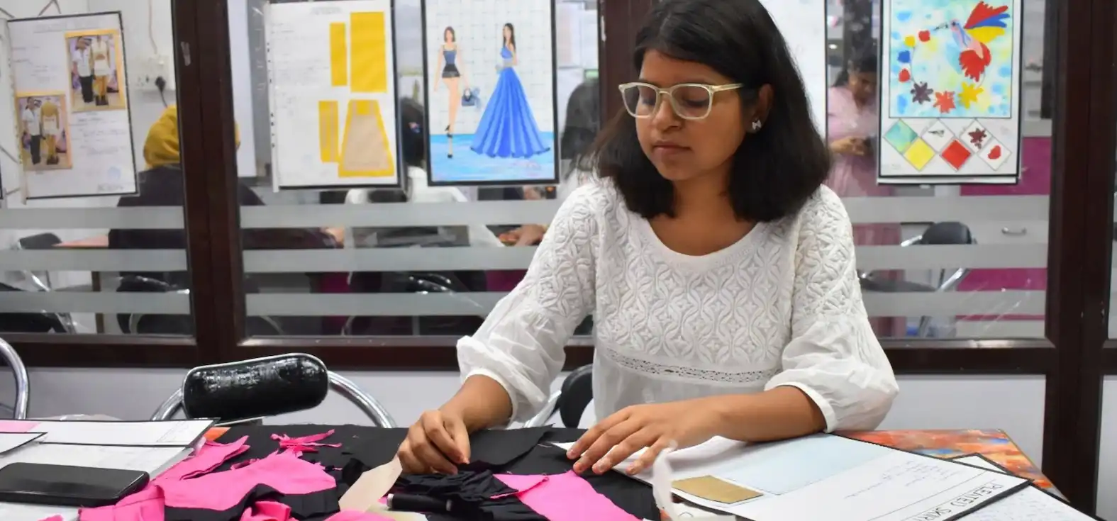 Graduating students at ramp showcase